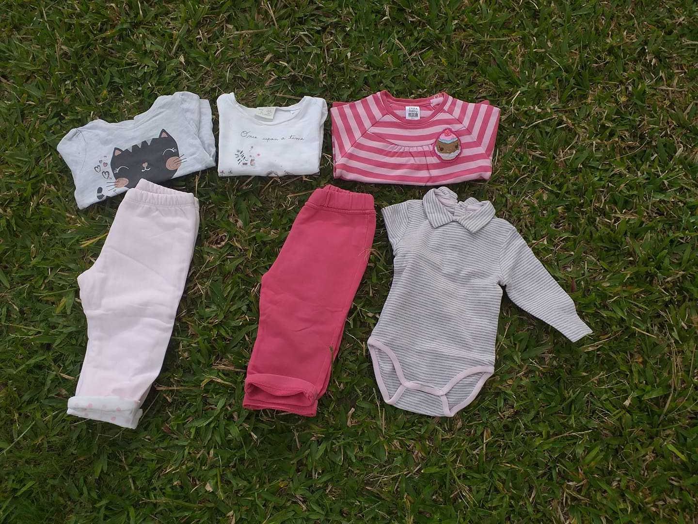 Lote de roupa menina 6-9meses - portes grátis