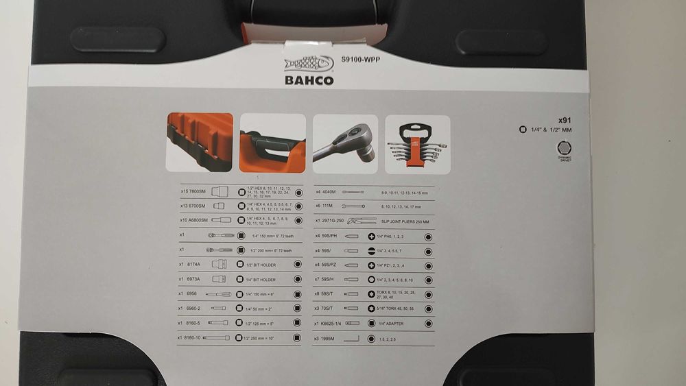 Klucze Nasadkowe Bahco S9100-WPP