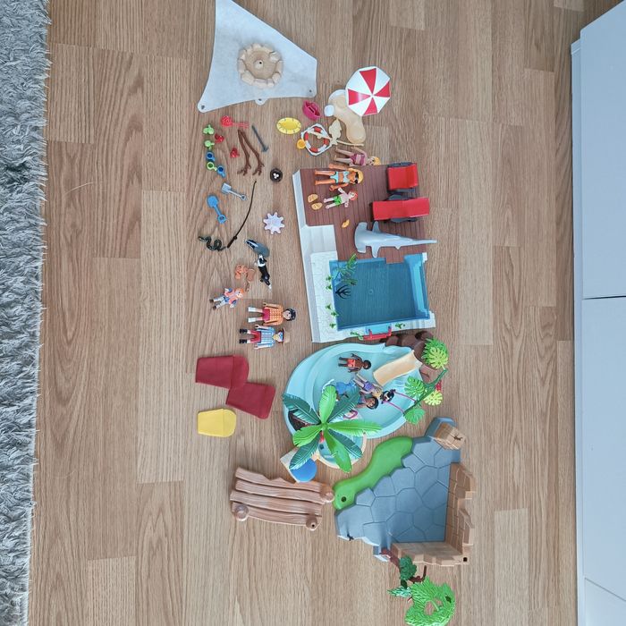 Playmobil 3 zestawy basen jacuzzi