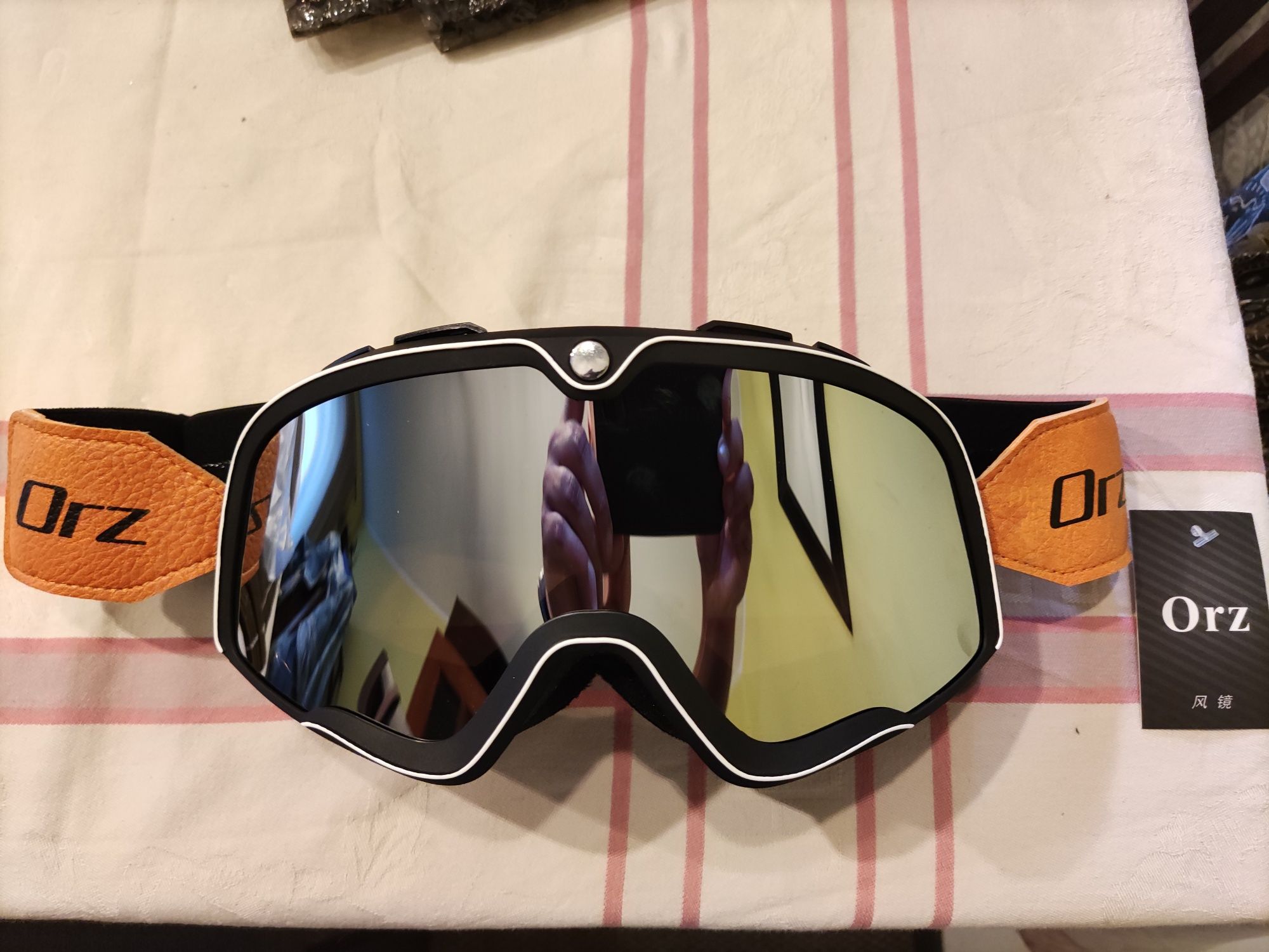 Óculos desportivos espelhados novos para moto, BTT, motocross, aviação