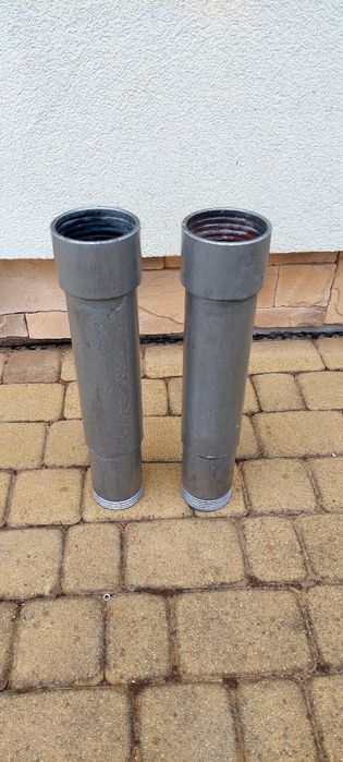 Złączka do rur, mufa, połączenie rur, węży 80 mm/100 mm, dwie sztuki