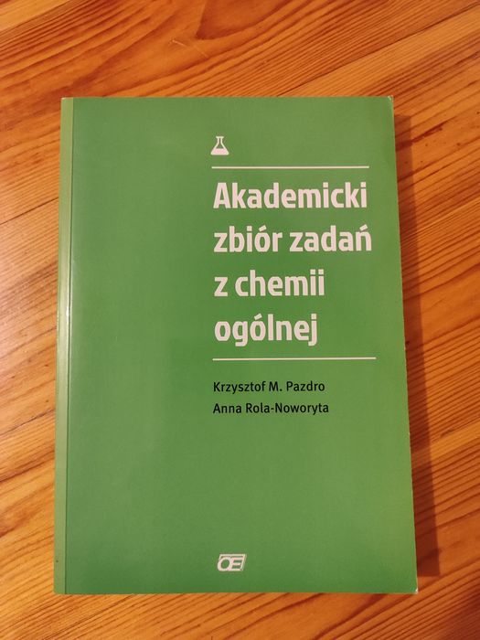 Książka zbiór zadań akademickich z chemii ogólnej Pazdro Oficyna