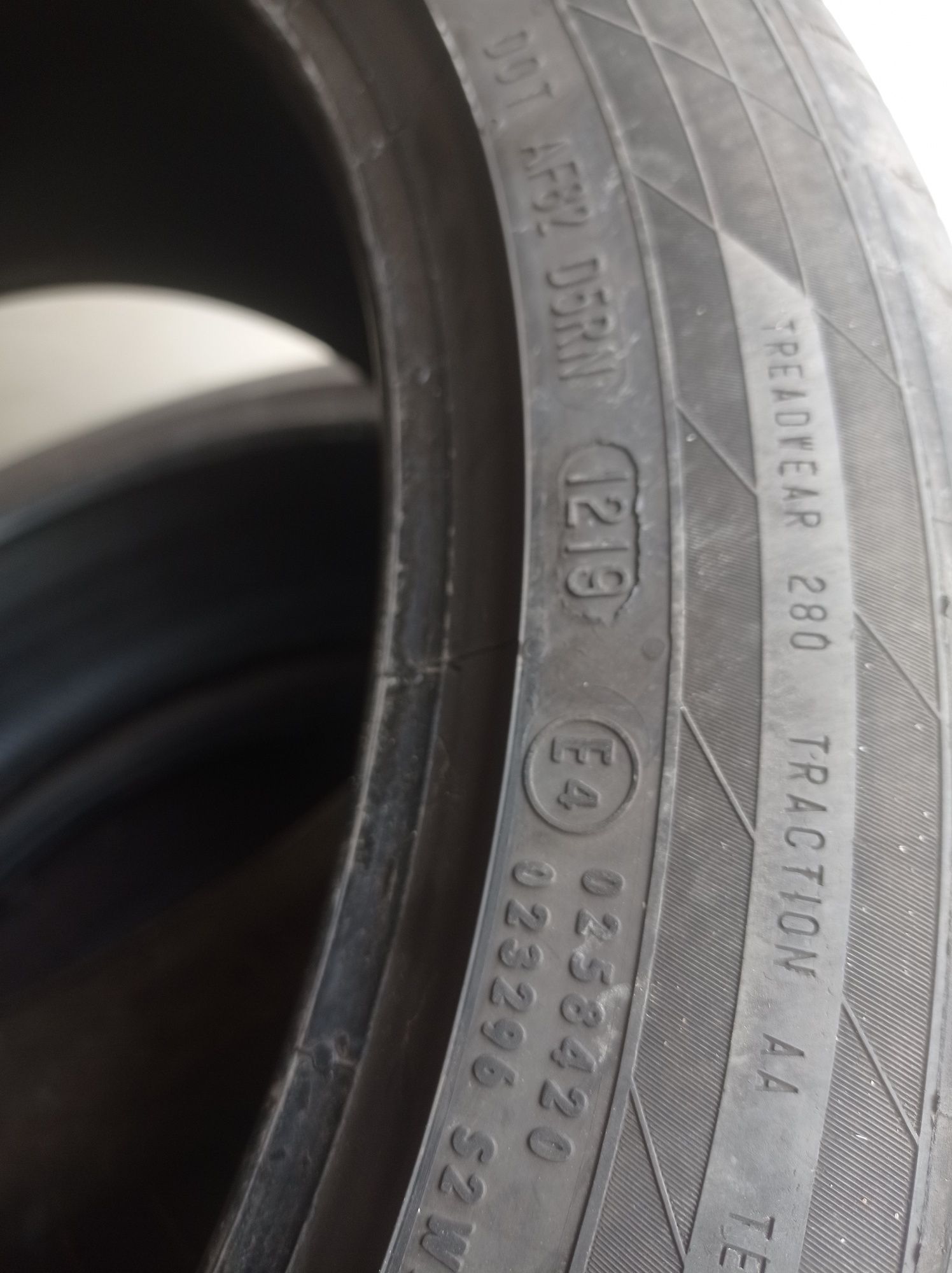 225/45r19 Continental conti sport contact 5 лето б/у шины с Германии