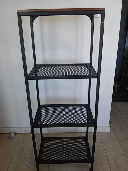 FJÄLLBO regał czarny metalowy Ikea 51x136cm