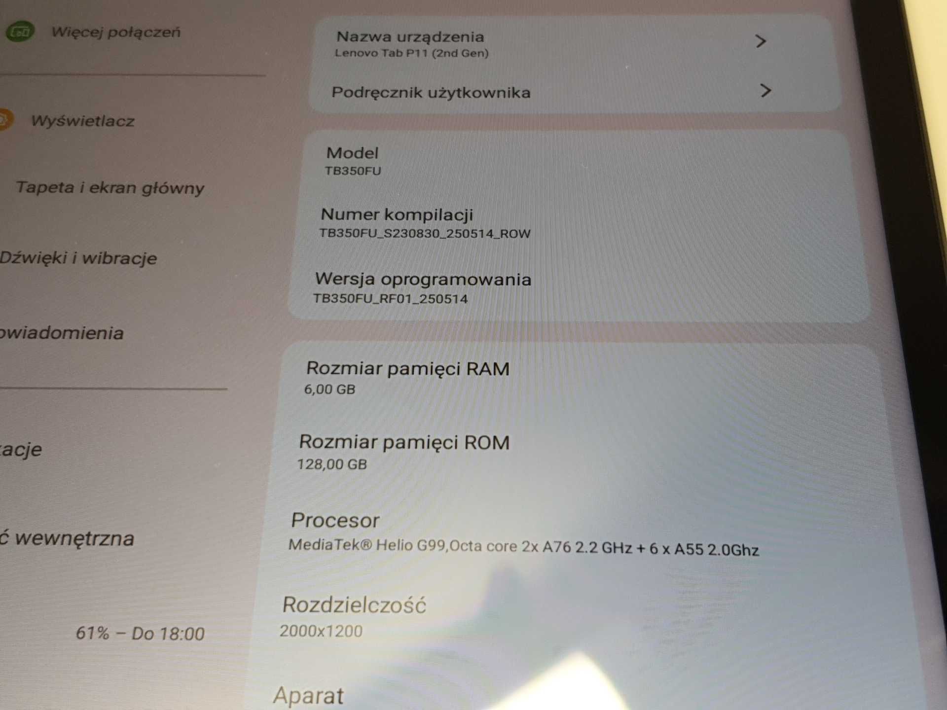 Tablet Lenovo Tab P11 6GB/128GB Sk