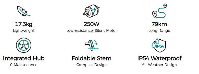 Fiido D3 Pro Mini Electric Bike - Pouco usada