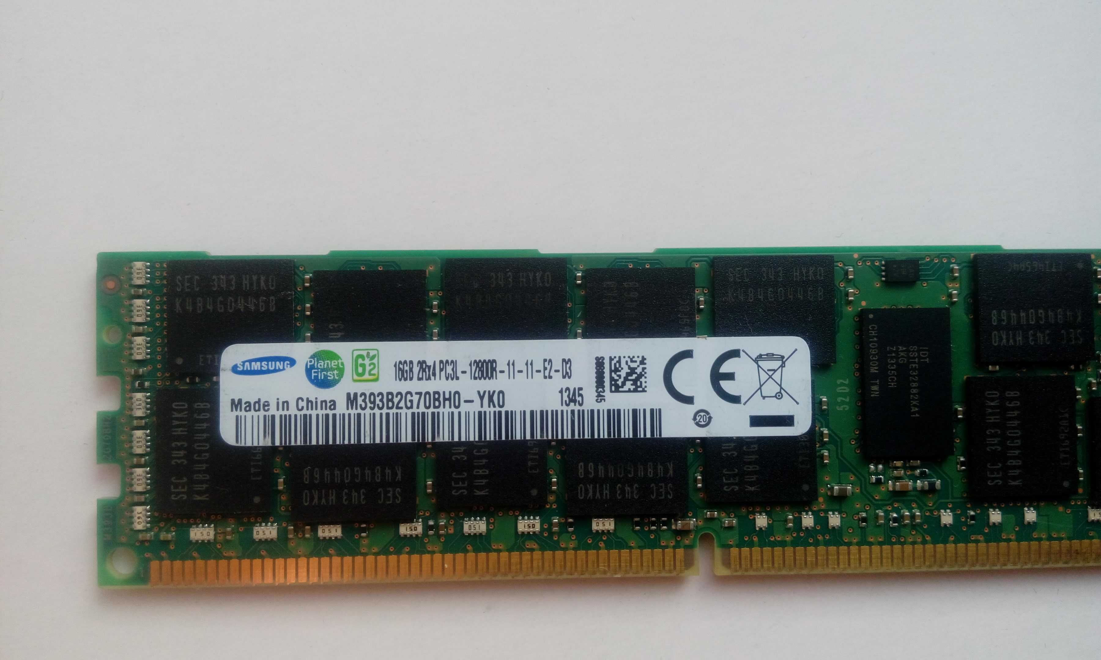 Серверна память Samsung  DDR3  16GB 2Rx4 PC3L-12800R