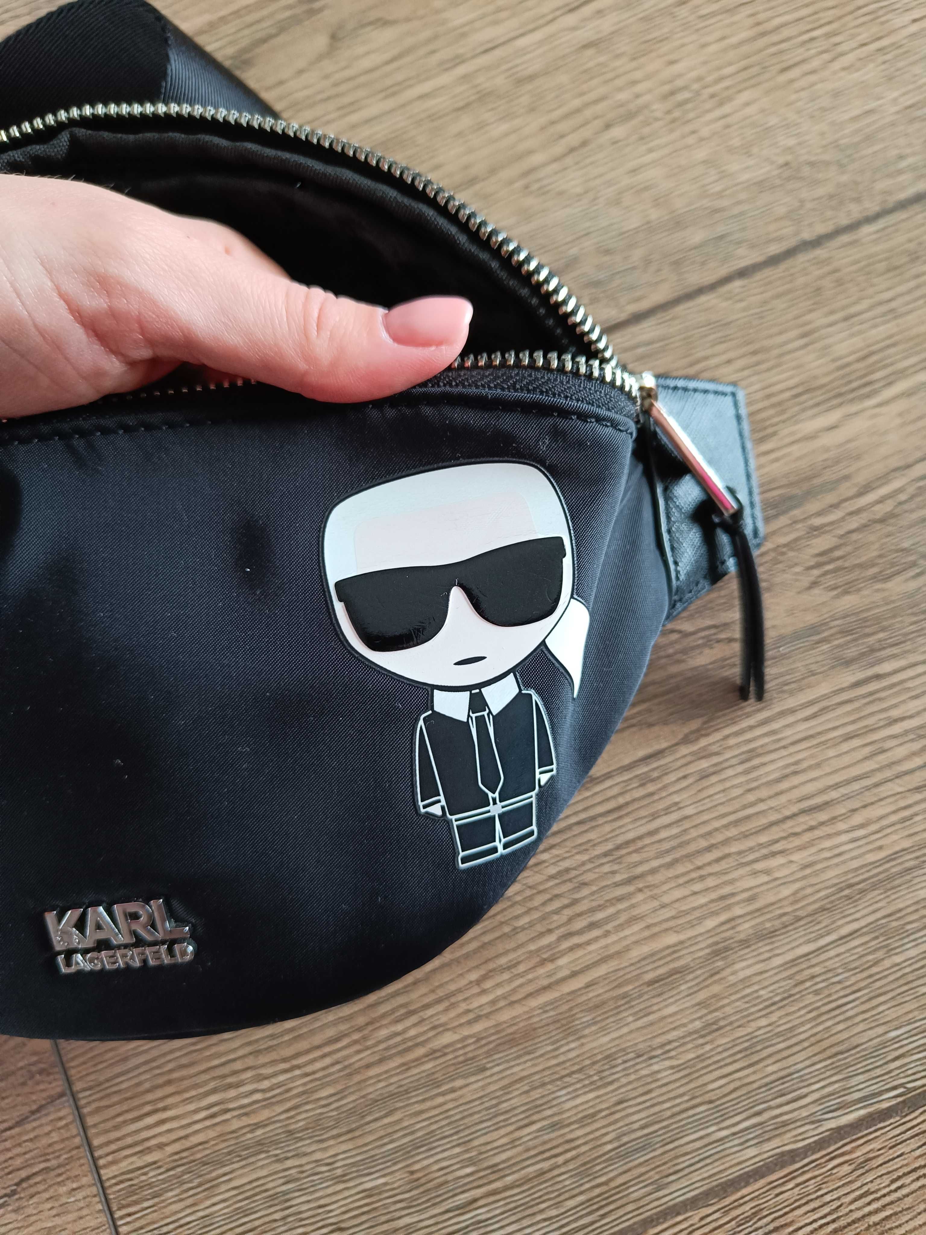 Saszetka nerka torba damska Karl Lagerfeld czarna