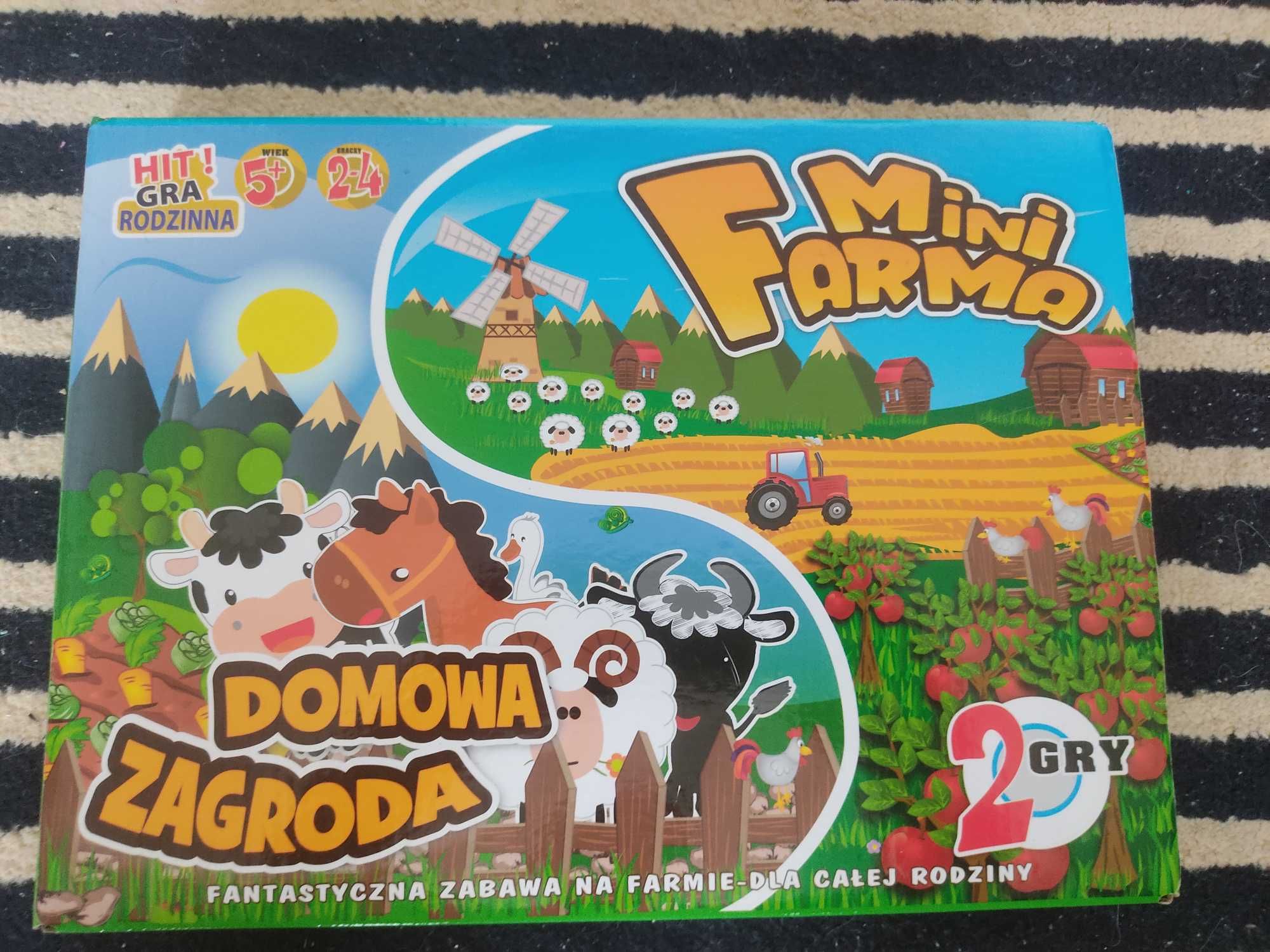 Gra MINI FARMA i DOMOWA ZAGRODA. Stan bardzo dobry.