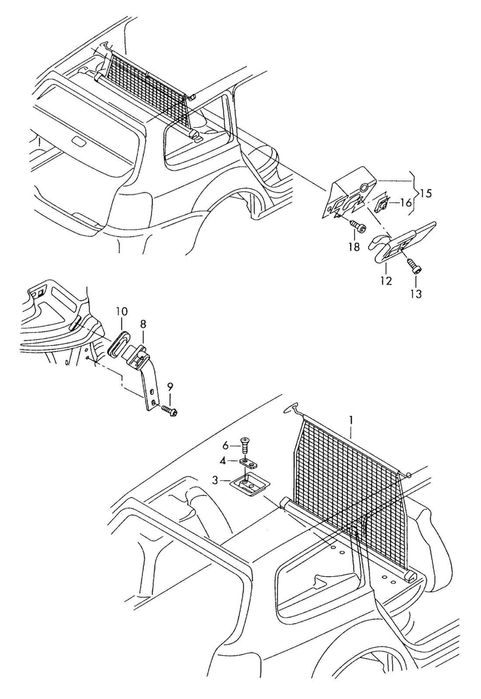 Шторка багажнику Volkswagen Passat/Variant(2011 - 2015) B7