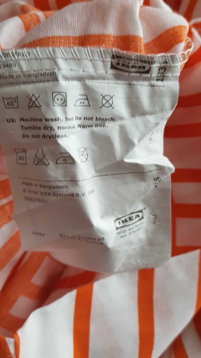 pościel Ikea Odestrad 2x 50x60 195x200 duża poszewka