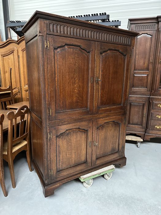 Ładna dębowa wysoka komoda 120cm 100% lite drewno