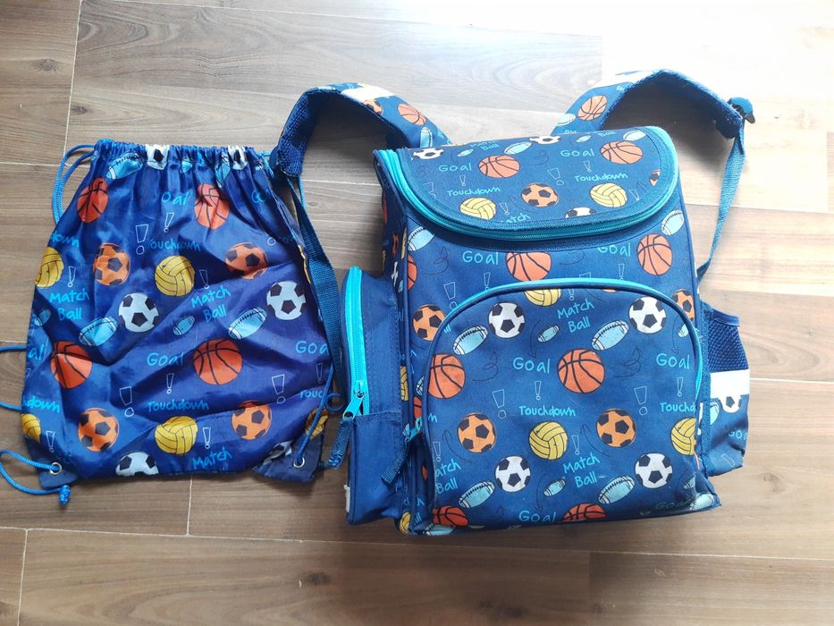 Tornister, plecak w piłki dla chłopca