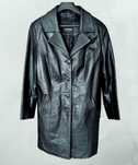 Kurtka Damska Naturalnej Skóry Leather Collection - Czarny Kolor