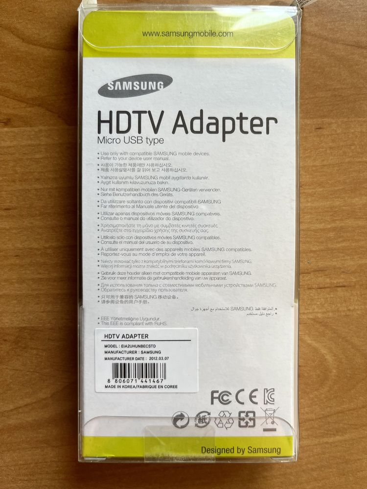 Adapter Samsung HDTV micro USB/HDMI