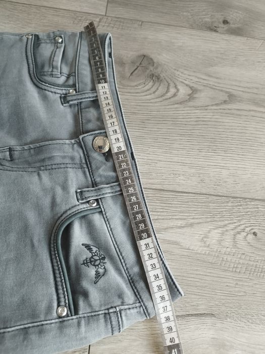 R.26 S M 36 38 Mos Mosh szare damskie rurki jeansy