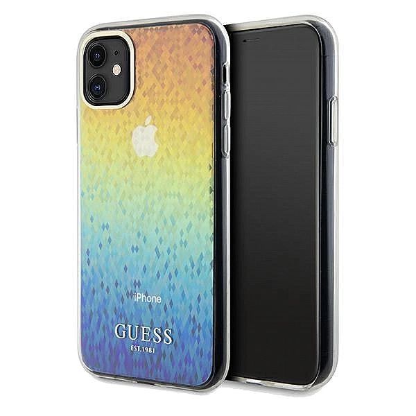 Etui Guess IML Faceted Mirror Disco Iridescent na iPhone 11 / Xr - wie