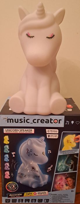 Coluna  Unicórnio com luz led