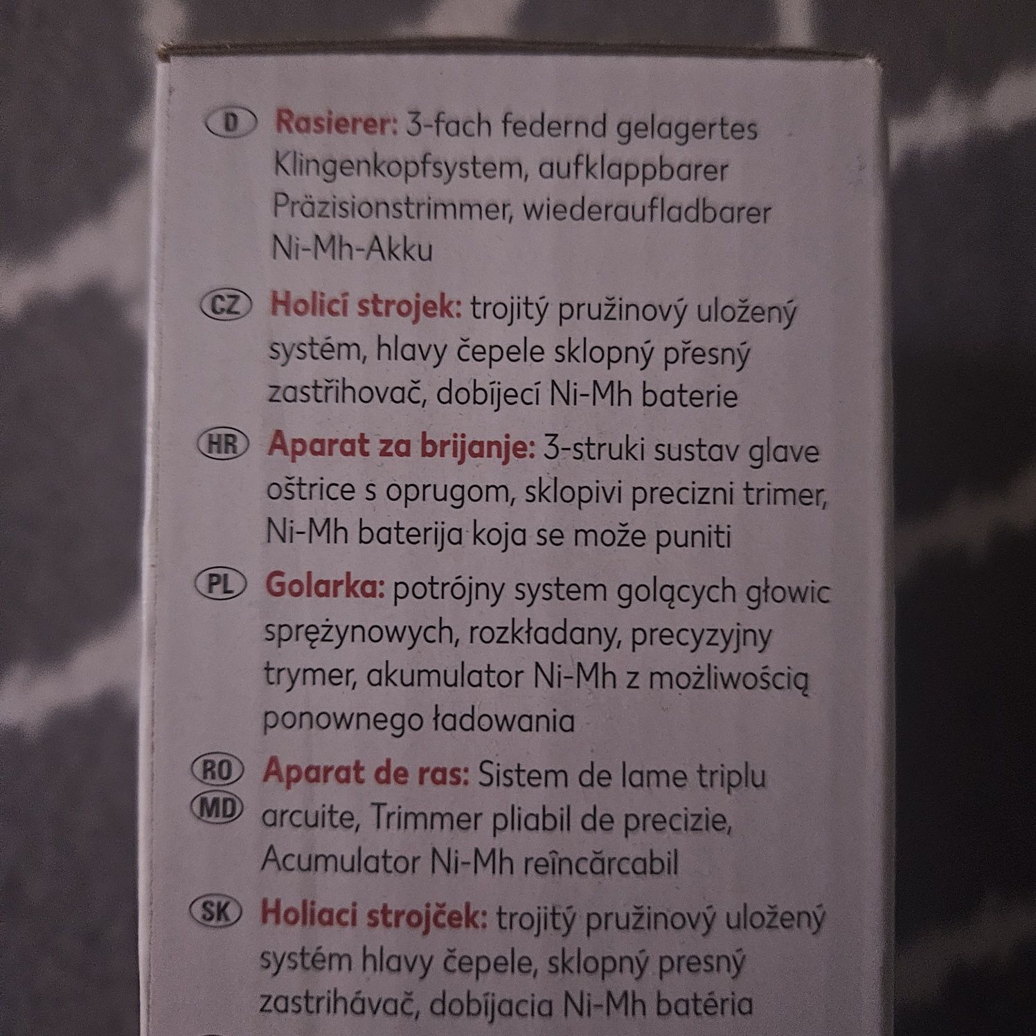 Golarka Elektryczna Rasierer