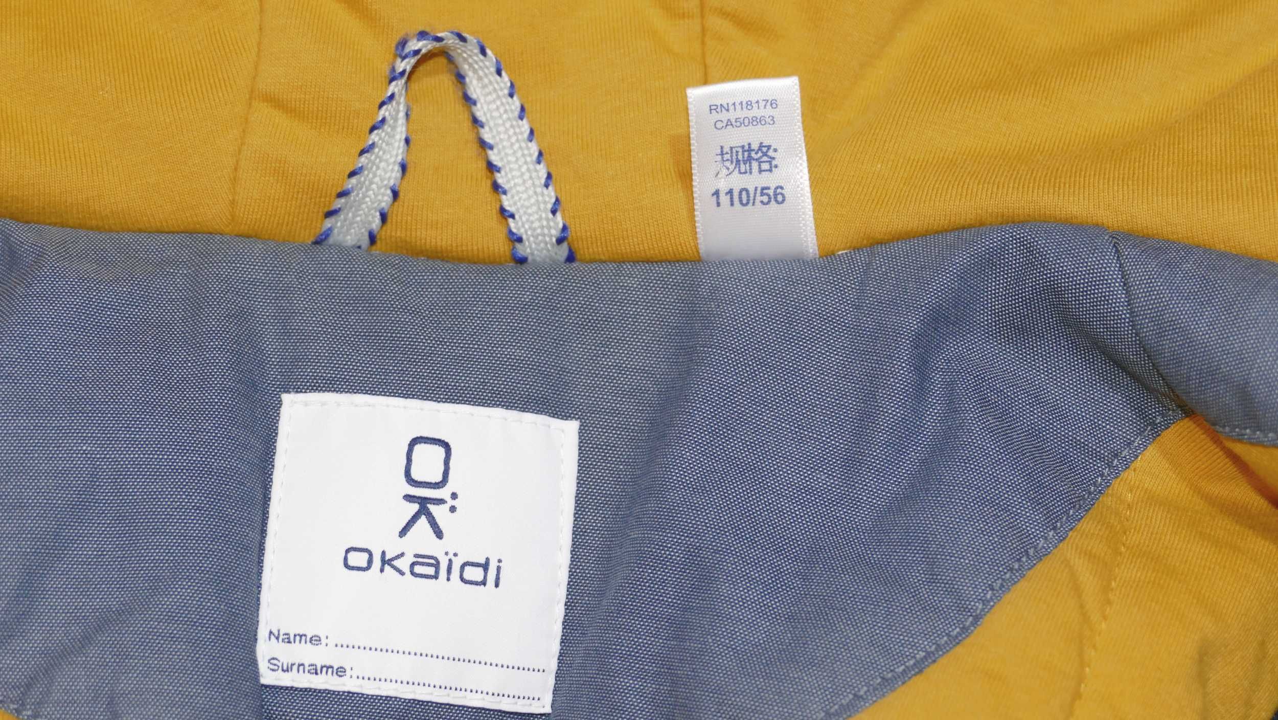 Jak nowa szarostalowa kurtka zimowa 110 firmy OKaidi