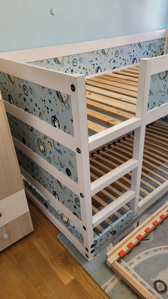 Łóżko ikea kura kosmos planety