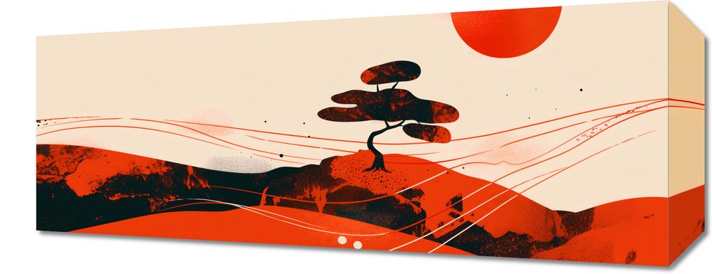 Obraz 50x20cm Czerwone Pustynne Pejzaże