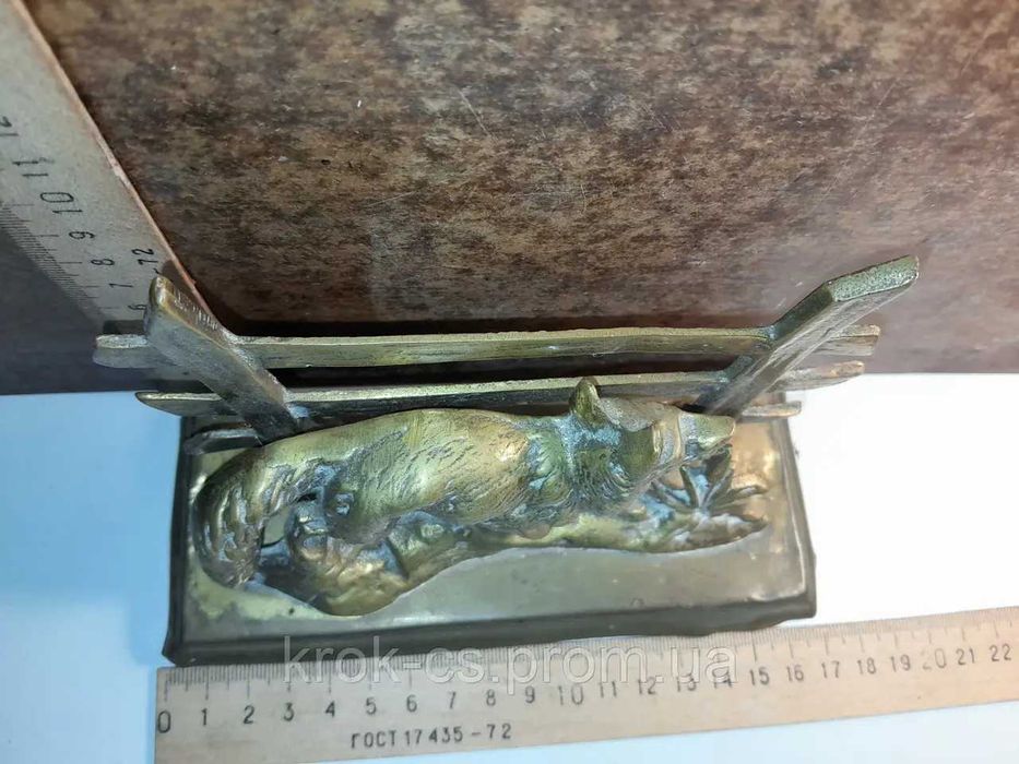 Бронзовая салфетница из Англии эксклюзив коллекция подарок статуэтка
