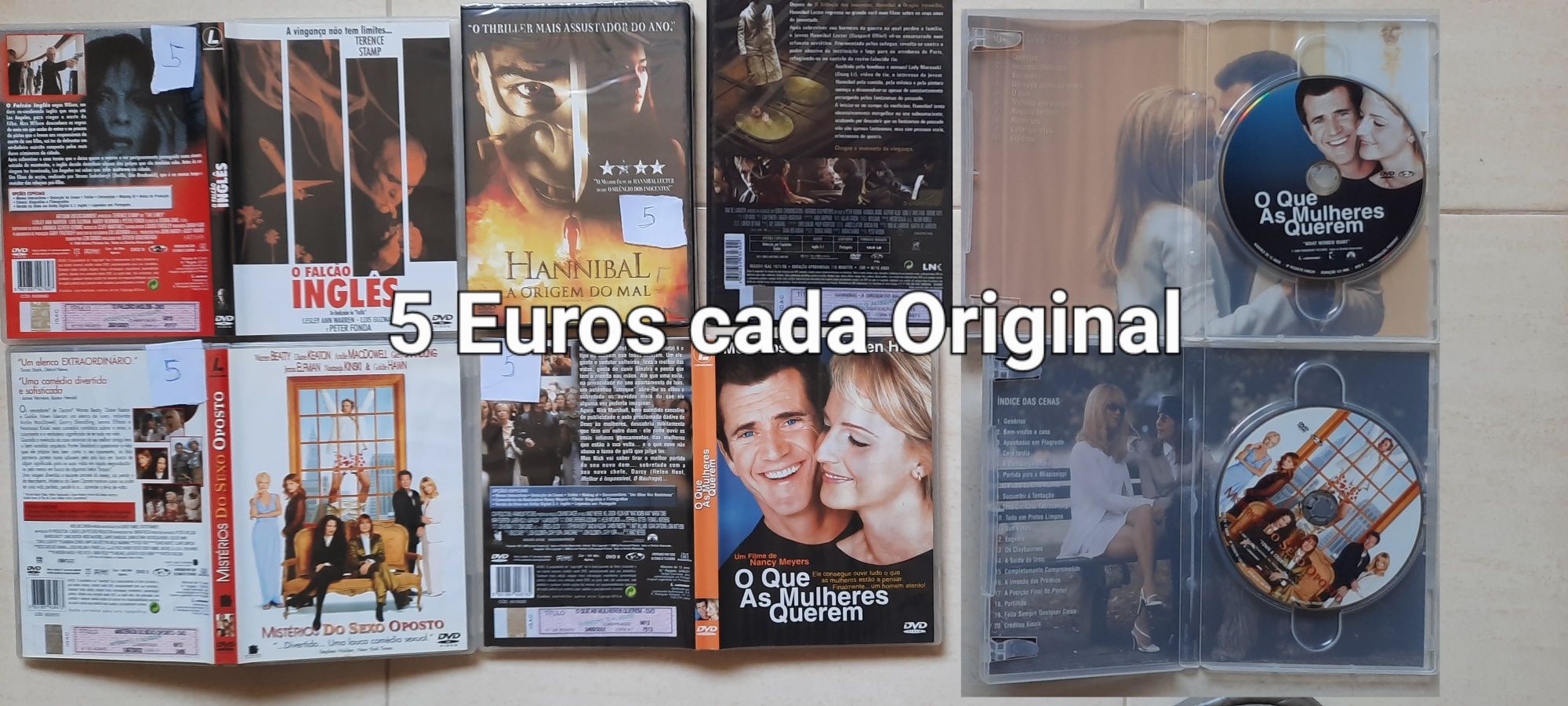 DVD's originais alguns novos por estrear de vários preços.