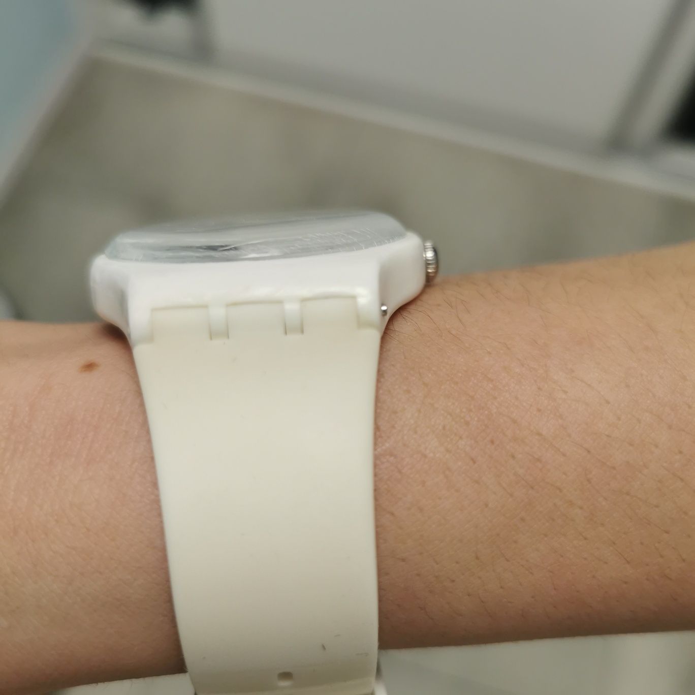 Zegarek swatch New gent biały ecru