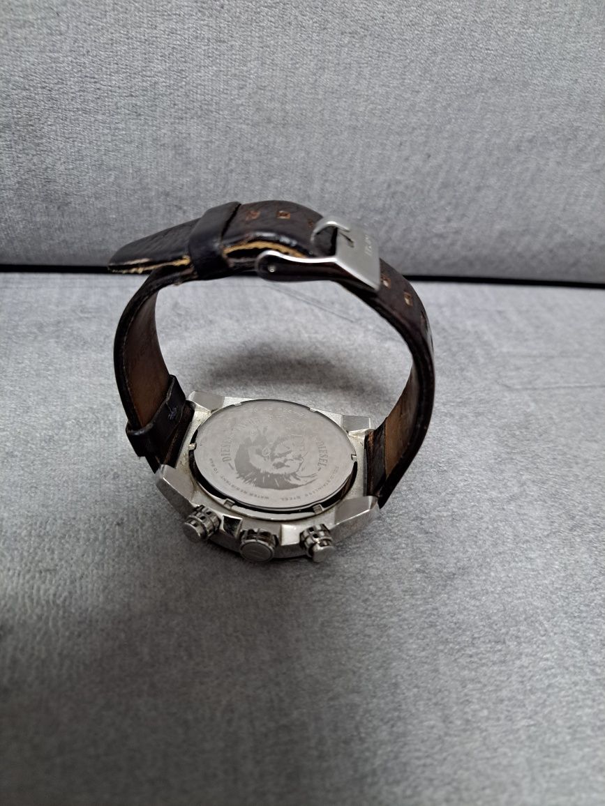 Zegarek diesel dz 4204 meski Pasek brązowy srebrny oryginalny