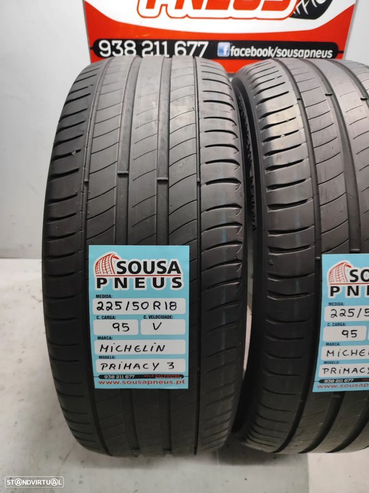 2 pneus semi novos michelin 225-50r18 oferta dos portes