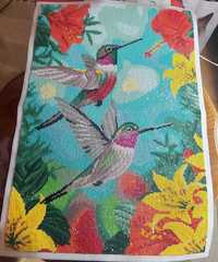 Obraz diamond painting Kolibry