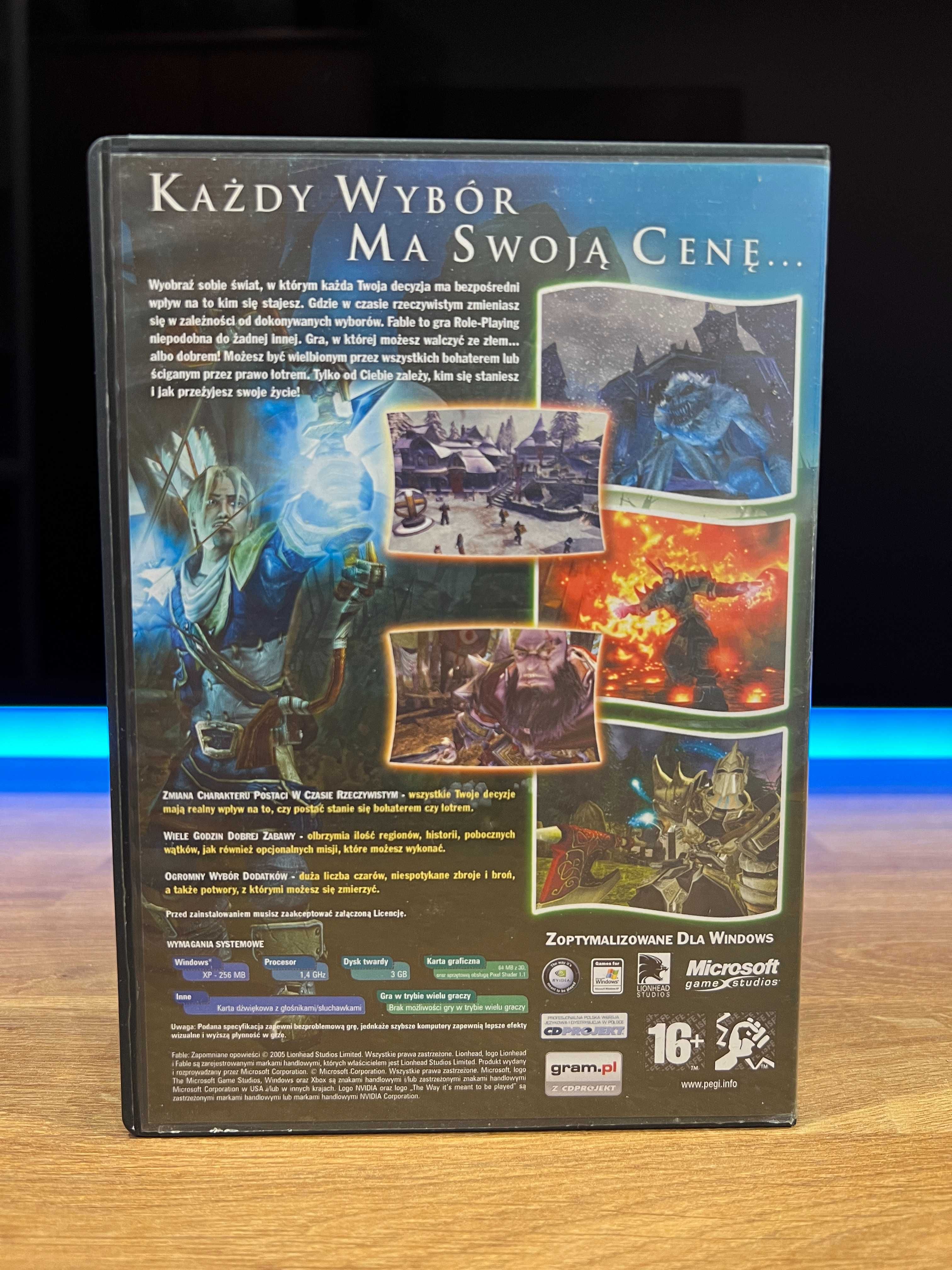 Fable Zapomniane Opowieści (PC PL 2005) premierowe polskie wydanie