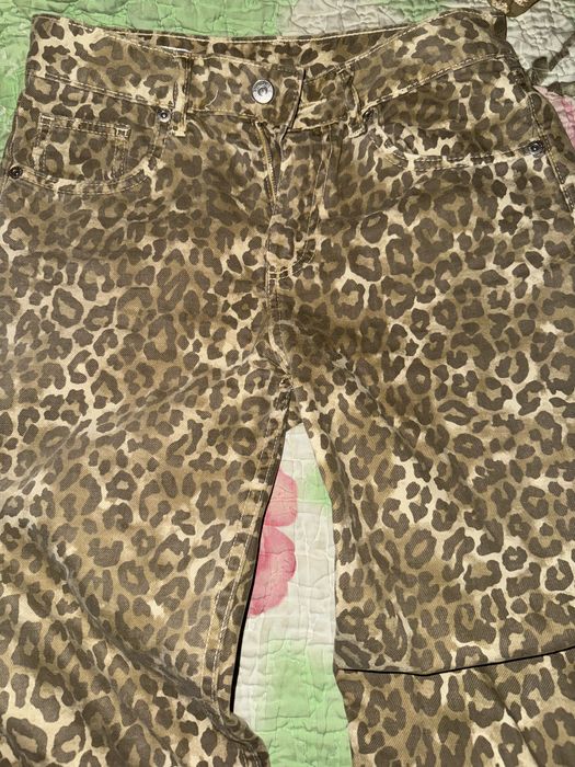 джинси леопардові zara