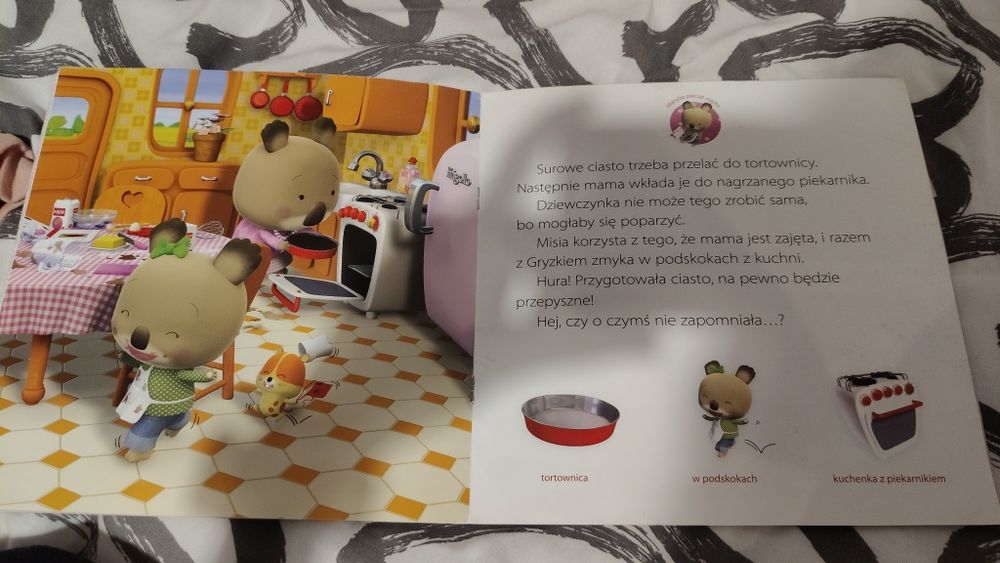 Książeczka Marysia piecze ciasto