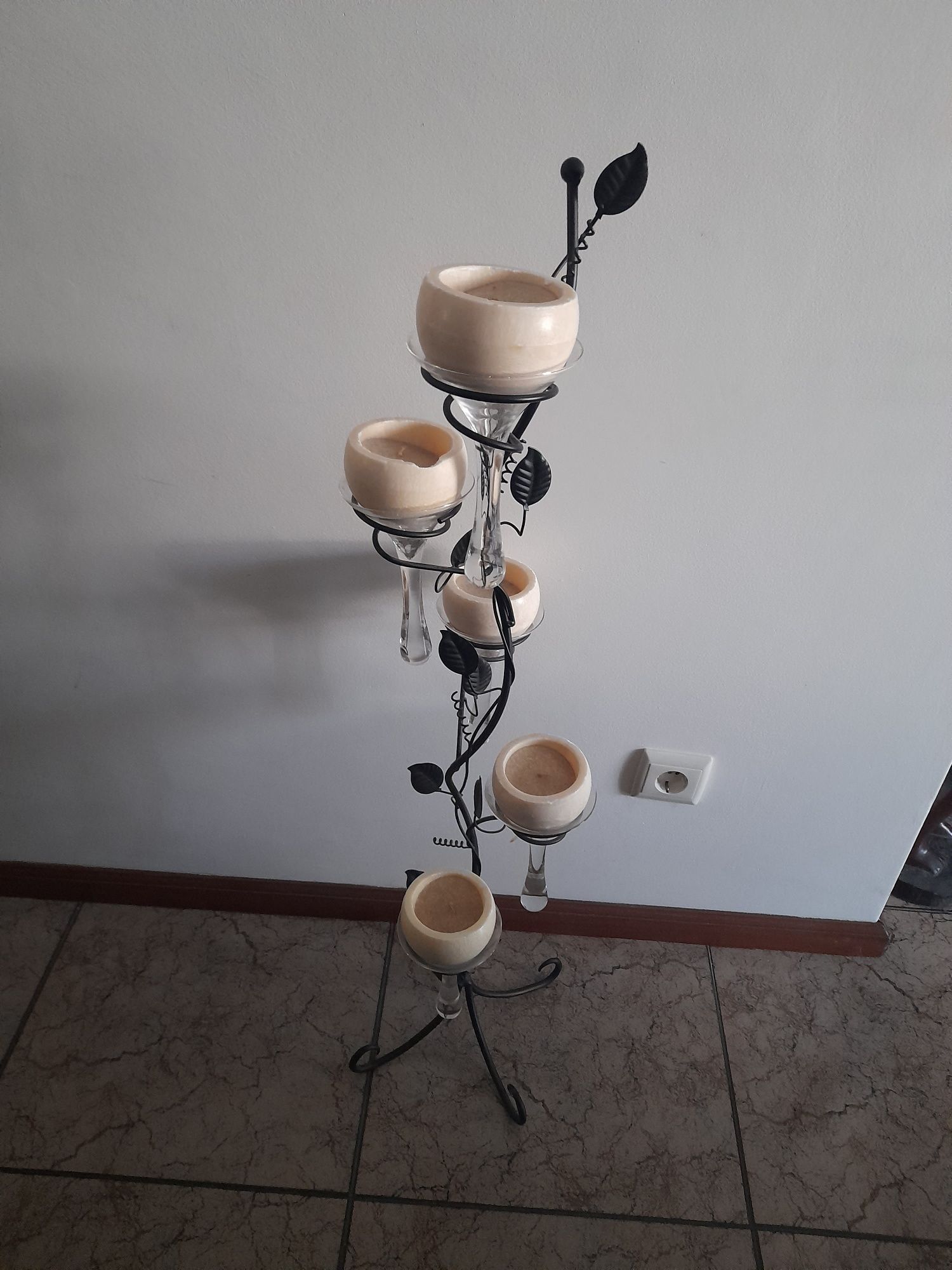 Adorno com velas