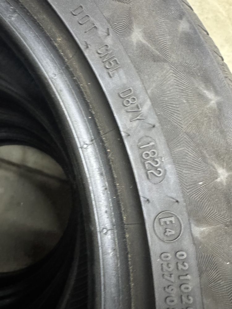 Opony letnie 225/55/18 CONTINENTAL 2022r, DUNLOP 2018r