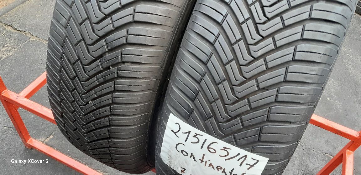 Opony Wielosezonowe 215÷65÷17÷.CONTINENTAL.7 mm.Rok 2024.Cena 120 zł.