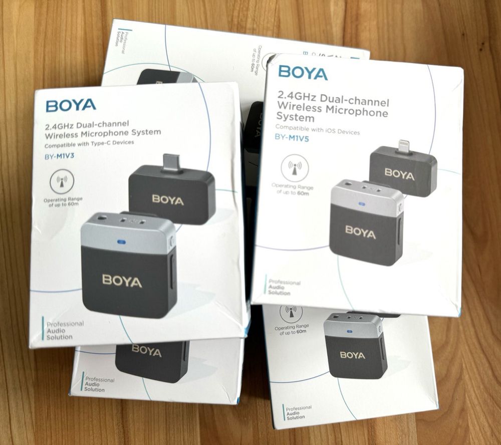 Мікрофонна радіосистема Boya BY-M1V3 M1V5 Usb Type C Iphone lightning