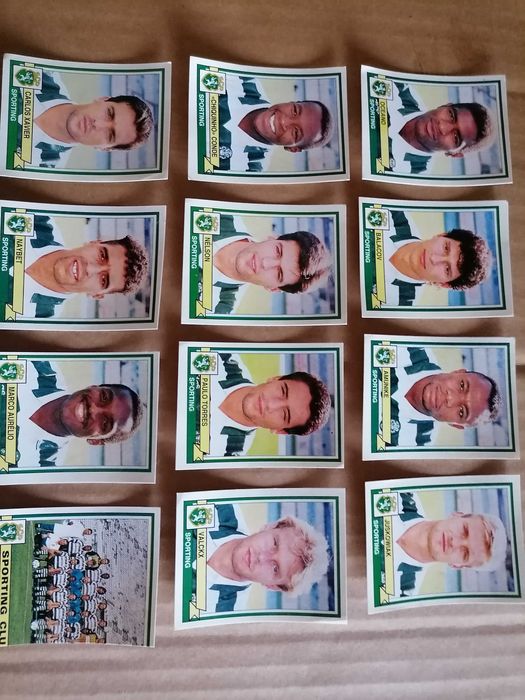 Lote 12 Cromos FUTEBOL 94/95 Sporting Clube de Portugal Panini