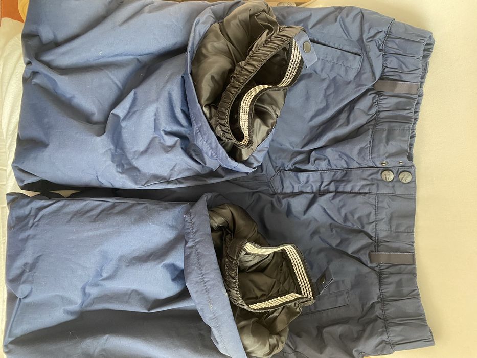 Calças Berg neve ski snowboard outdoor XL azul escuro com bolsos novas