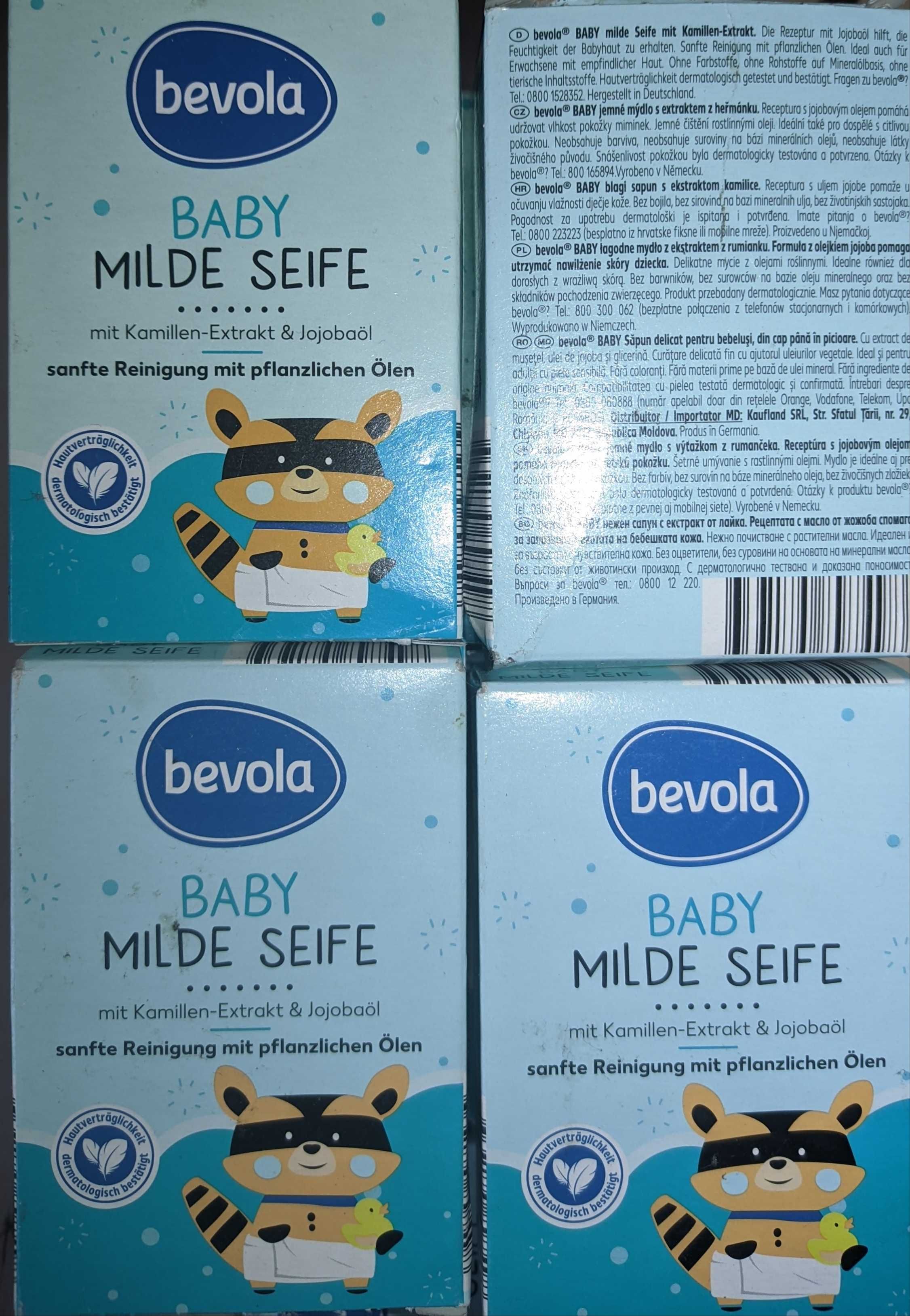 Mydło w kostce 100g Bevola Baby milde seife dla dzieci rumianek jojoba