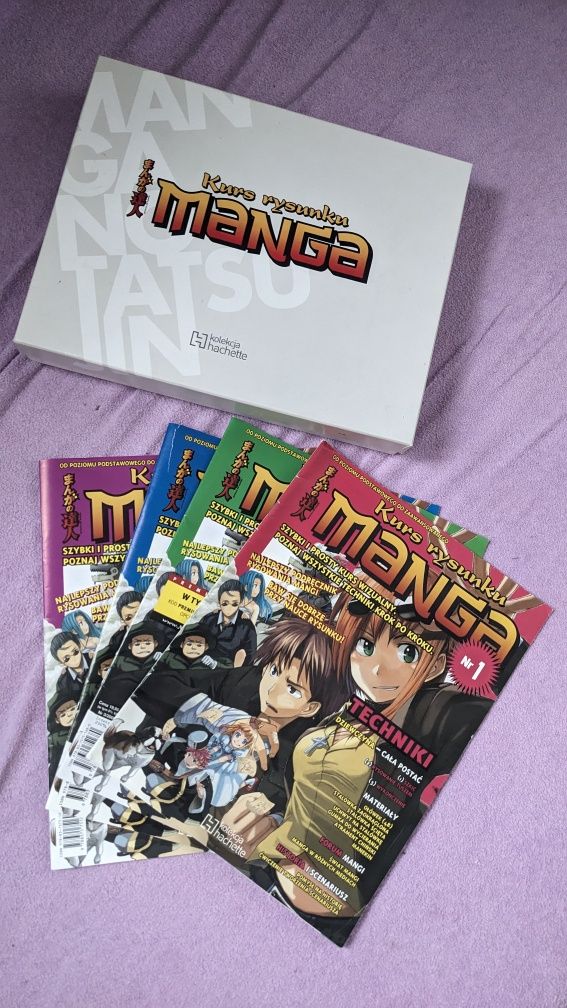 Kurs rysunku Manga, 4 numery + pudełko