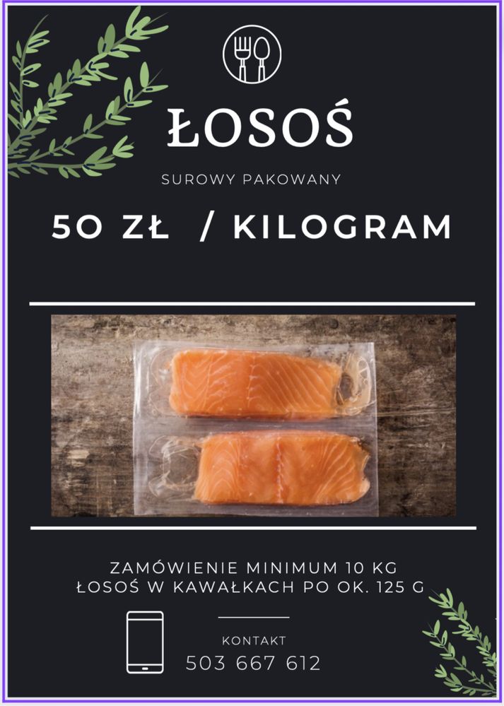 Łosos filet vacum 125 gr