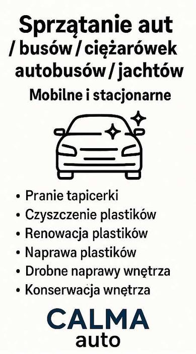 Profesjonalne czyszczenie aut, busów, ciężarówek, autobusów, jachtów