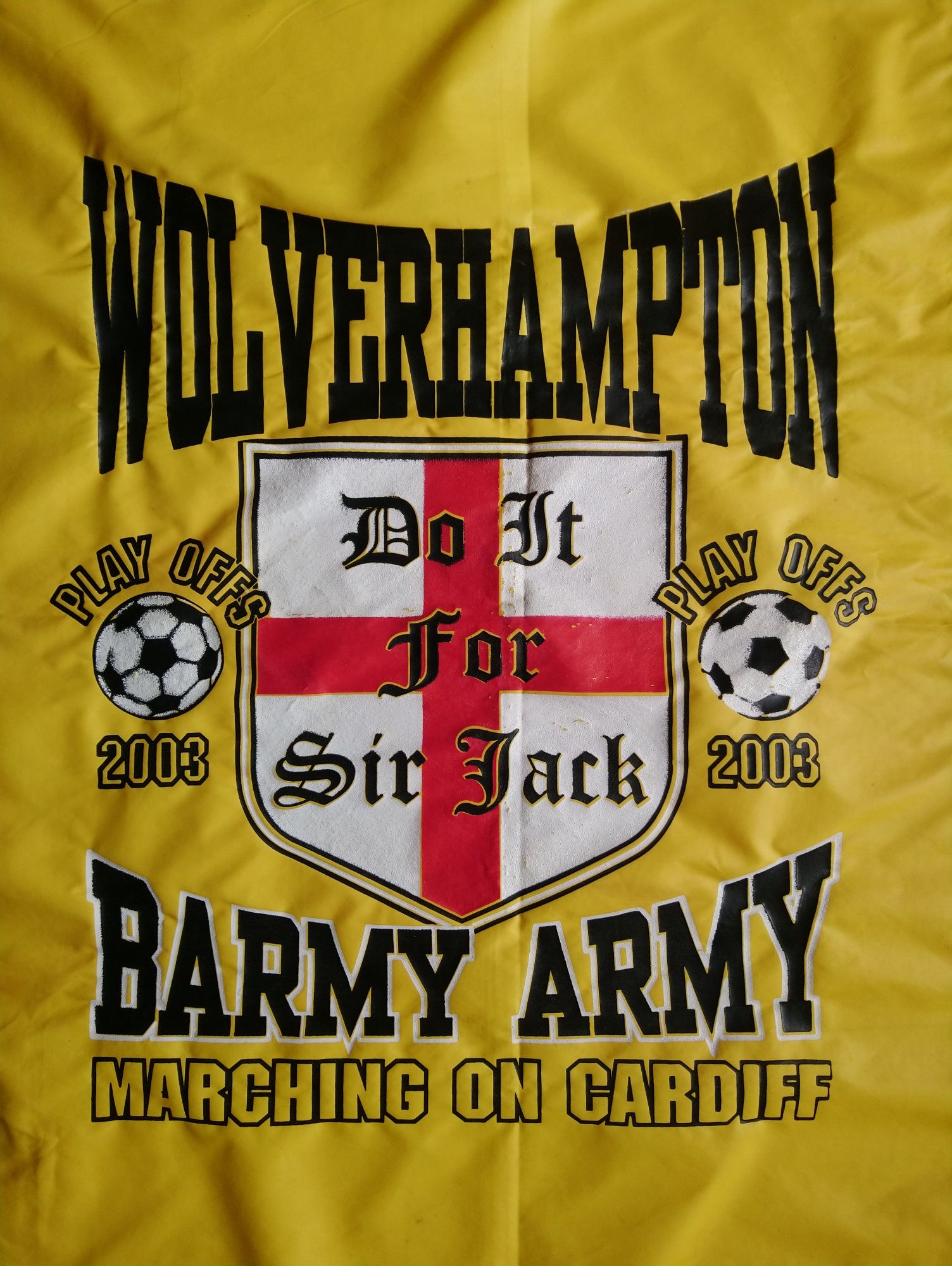 Прапор флаг плакат Wolverhampton Barmy Army 73×115 см