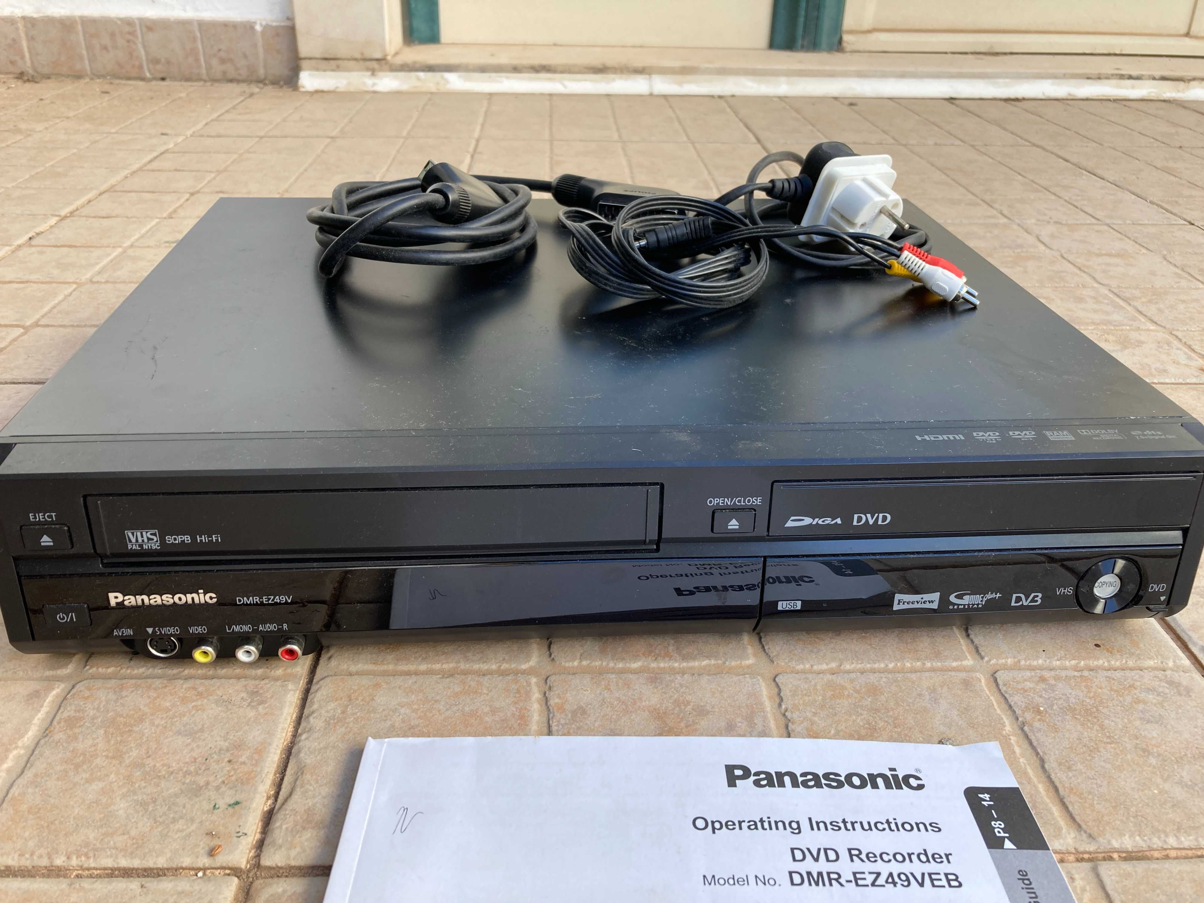 Gravador DVD Panasonic DMR EZ49V