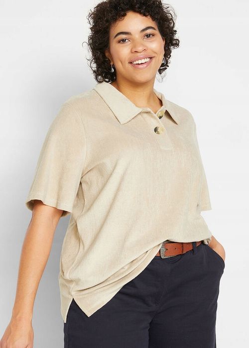 B.P.C t-shirt frotte z kołnierzykiem polo ^36/38