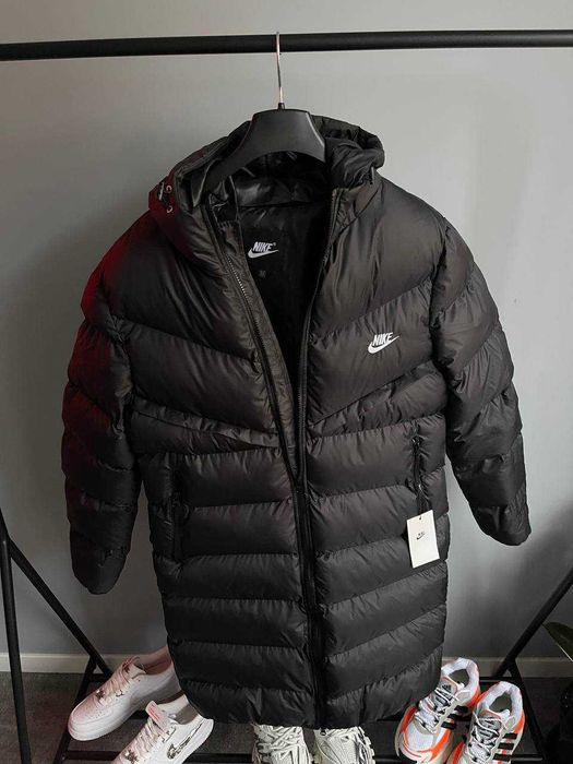 Куртка Nike Storm Fit Long Black пуховик найк чорний