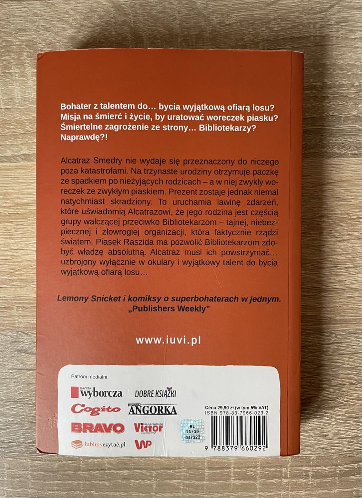 Książka Brandon Sanderson „Alcatraz kontra bibliotekarze”